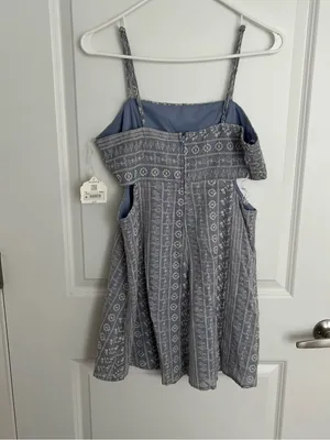 NEW Altar’d State Blue Mini Dress Size Medium NWT thumbnail 5