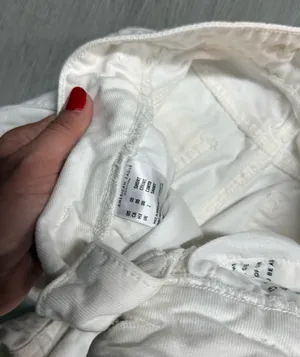 American eagle white mom jeans  thumbnail 3