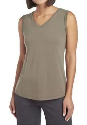 ✨Kuhl Green Juniper V-Neck Tank Green Sz Large Top✨ thumbnail 1