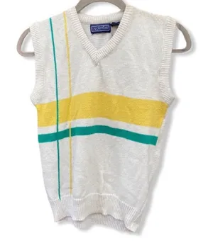 Vintage Credentials Sweater‎ Vest Yellow Size L thumbnail 1