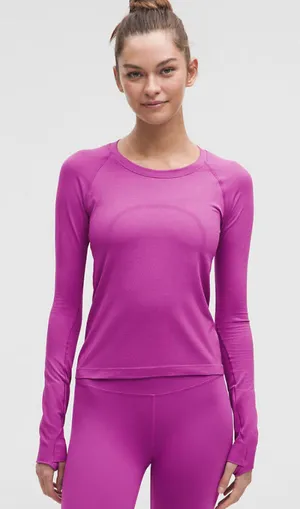 Luxy Lemon Lululemon Purple Swiftly Tech Long Sleeve2.0 thumbnail 1
