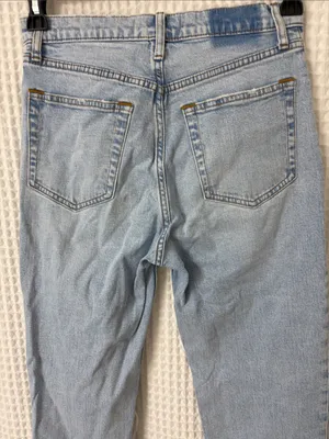 Abercrombie & Fitch The Ankle Straight Ultra High Rise Jeans 29/8 Distressed thumbnail 6