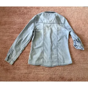 Highway Jeans Light Wash Denim Western Shirt Size S 100% Cotton thumbnail 8