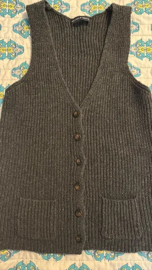 Brandy Melville elizabeth wool button vest thumbnail 1