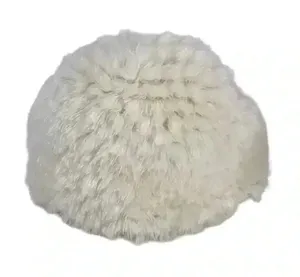 Vintage Hat Hansen Faux Fur White Winter Made In The Usa Adjustable Cap thumbnail 1