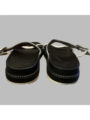 Sorel Roaming Buckle Slide Sandals Women's 10 Black And White Comfort Summer thumbnail 4