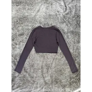 Garage Denim Kylie Exposed Seams Long Sleeve Tee Sz XS thumbnail 8