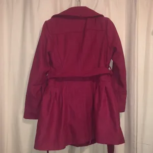 Say What? Magenta Pea Coat, size XL thumbnail 5