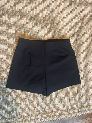 ZARA Black Ruched Skort thumbnail 3