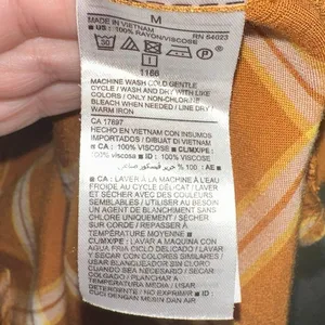 Old Navy Yellow Plaid Shirt Dress Medium Button‎ Front Casual Tunic Dress thumbnail 4