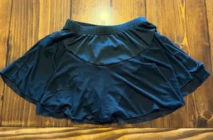 Sheer Mesh Black Skort thumbnail 1