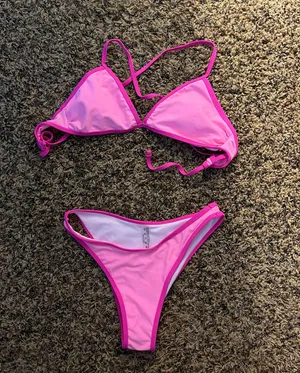 Bright Pink Shein Bikini thumbnail 1