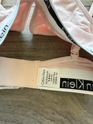 Calvin Klein Logo Elastic Bralette — Pink — XS thumbnail 2