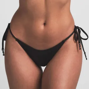 NWT Skims Signature Swim Dipped Tie Bikini Bottom thumbnail 1
