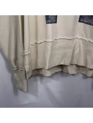 AE Seriously Lived-In XS Cream 77 Oversized Sweatshirt thumbnail 3