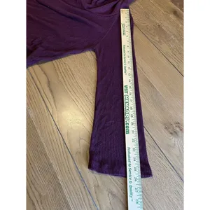 Anthropologie Maeve Burgundy Cowl Neck‎ Oversize Sweater Size XS Women Modern thumbnail 8