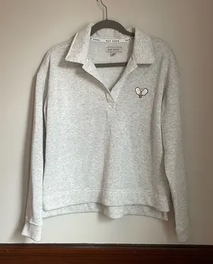 Rae‎ Dunn Gray Pullover Pickleball Sweatshirt thumbnail 1