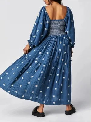 Free people Dahlia Embroidered Maxi Dress thumbnail 2