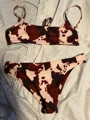 Skatie- cow print bikini thumbnail 1