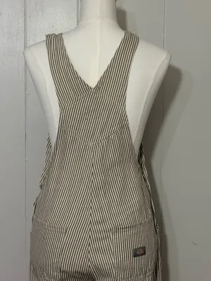 Dickies Women’s Regular Fit Hickory Stripe Bib Overalls Size XS thumbnail 5