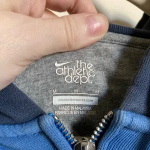 *Nike The Athletic Dept Rare Vtg. Navy Zip Up Hooded Medium Sweatshirt #Pk thumbnail 6