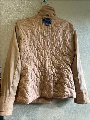 American Eagle Outfitters Women's‎ Tan Double-Breasted Peacoat y2k size medium thumbnail 7