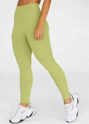 SET ACTIVE Sculptflex Seamless Lime Green Leggings thumbnail 1