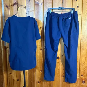Figs Technical Collection in Deep Blue Nurse scrubs size large 2 piece set thumbnail 9