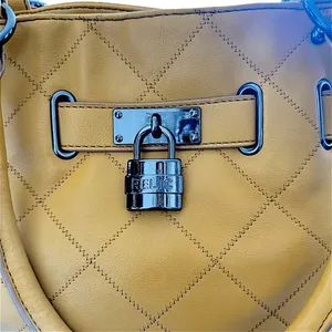 Relic Brand Mustard Yellow Quilted Tote Bag‎ with Lock Detail thumbnail 5