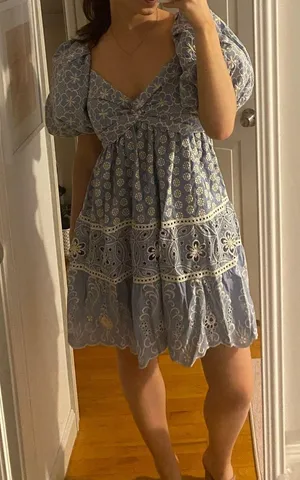 Alice + Olivia Mini Dress Blue thumbnail 1