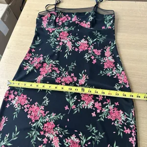 Vintage Y2K USA Made BCBG Floral Slip Dress Mesh Detail Sz M Fairy Boho Pink thumbnail 15