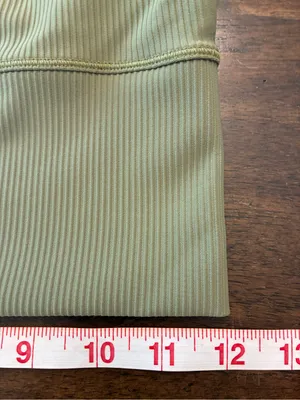 Lululemon Power Pivot Tank Top Size 4 Bronze Green Ribbed Workout Reversible thumbnail 3