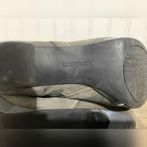 Ellen Tracy Ankle Boot Womens Dark Gray.‎ Leather High Heel sz 9 thumbnail 6