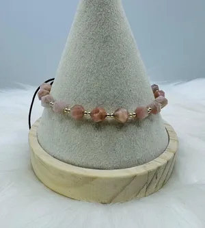 Sophisticated Gold and Brown Bracelet with Adjustable Fit thumbnail 2