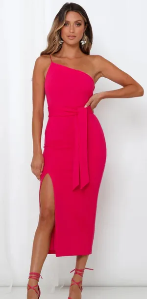Hello Molly Fuschia Dress thumbnail 1