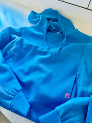 Electric blue simply southern hoodie thumbnail 1
