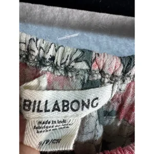 Billabong Green Floral Off-the-Shoulder Ruffle Top Small Boho Tropical Tourist thumbnail 3