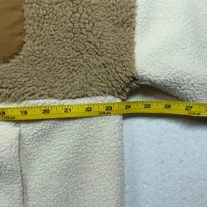 Columbia Helvetia Half Snap Fleece Pullover Women’s XL Cream Tan Sherpa Jacket thumbnail 7