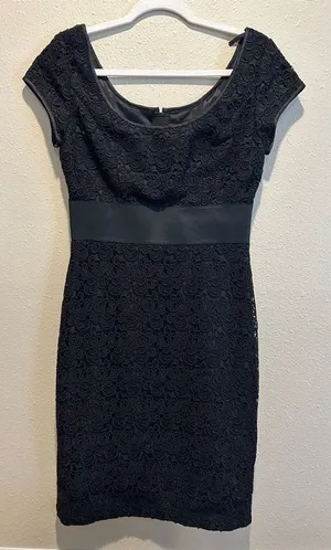 White House Black Market Lace Cocktail Dress - EUC‎ - Size 6 - Black - Stunning thumbnail 1