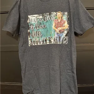 Gildan Dark Gray Graphic Tee thumbnail 2