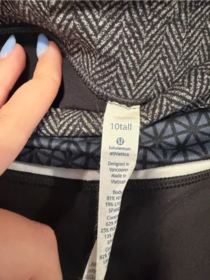 Black Vintage Lululemon Wide leg Yoga Pants with Contrast Waistband thumbnail 3