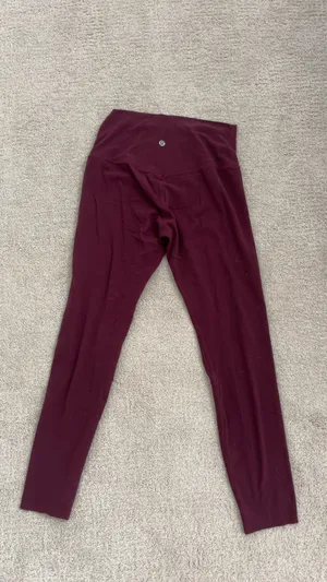 maroon lululemon leggings  thumbnail 2