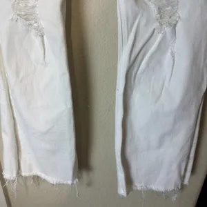 Rag‎ & Bone White Jeans Size 28 Women's Nina High-Rise Ankle Flare Raw Hem thumbnail 4