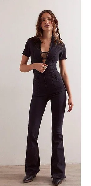 Free people We The Free Jayde Flare Jumpsuit thumbnail 1