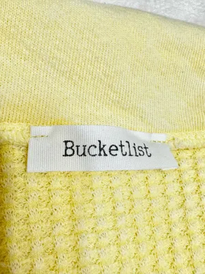 BUCKETLIST Pale Yellow Oversized Button thumbnail 6