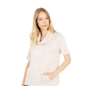 Barefoot Dreams Malibu Luxe Lounge Raglan Pullover & Wide Leg Pants Shell Pink L thumbnail 13