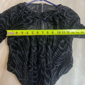 Stylish Black Patterned‎ Women's Top Size undefined thumbnail 7