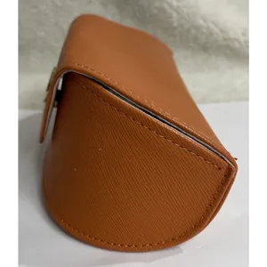 Tory Burch Orange Gold Logo Sunglasses Case Hard Sided thumbnail 2