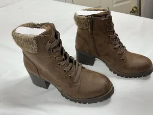 Womans New Bamboo Chief 18 Platform Ankle Boots Size 8 Tan thumbnail 1