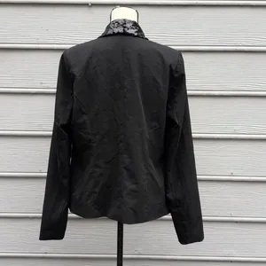 NWT Forever 21 Black Blazer | Sequin Lapel Black Blazer thumbnail 5